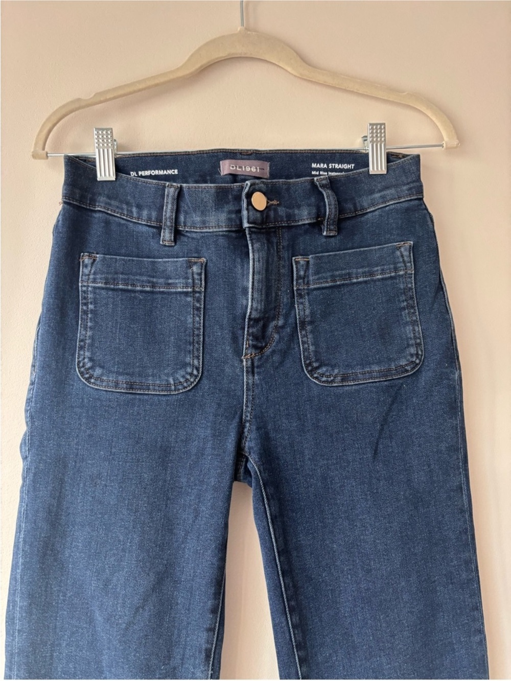 DL1961 Dark Blue Straight-Leg Jeans ✨used once - Picture 8 of 9